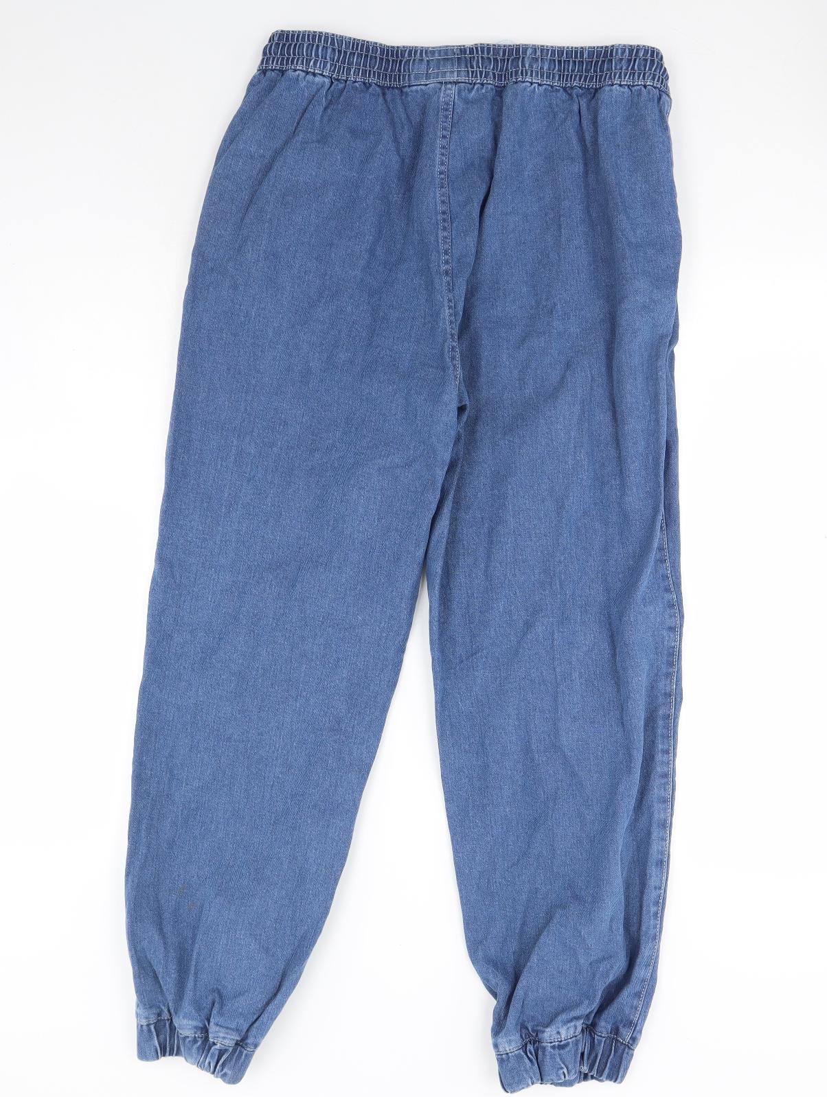 Boohoo Womens Blue  Denim Capri Jeans Size 14 L30 in