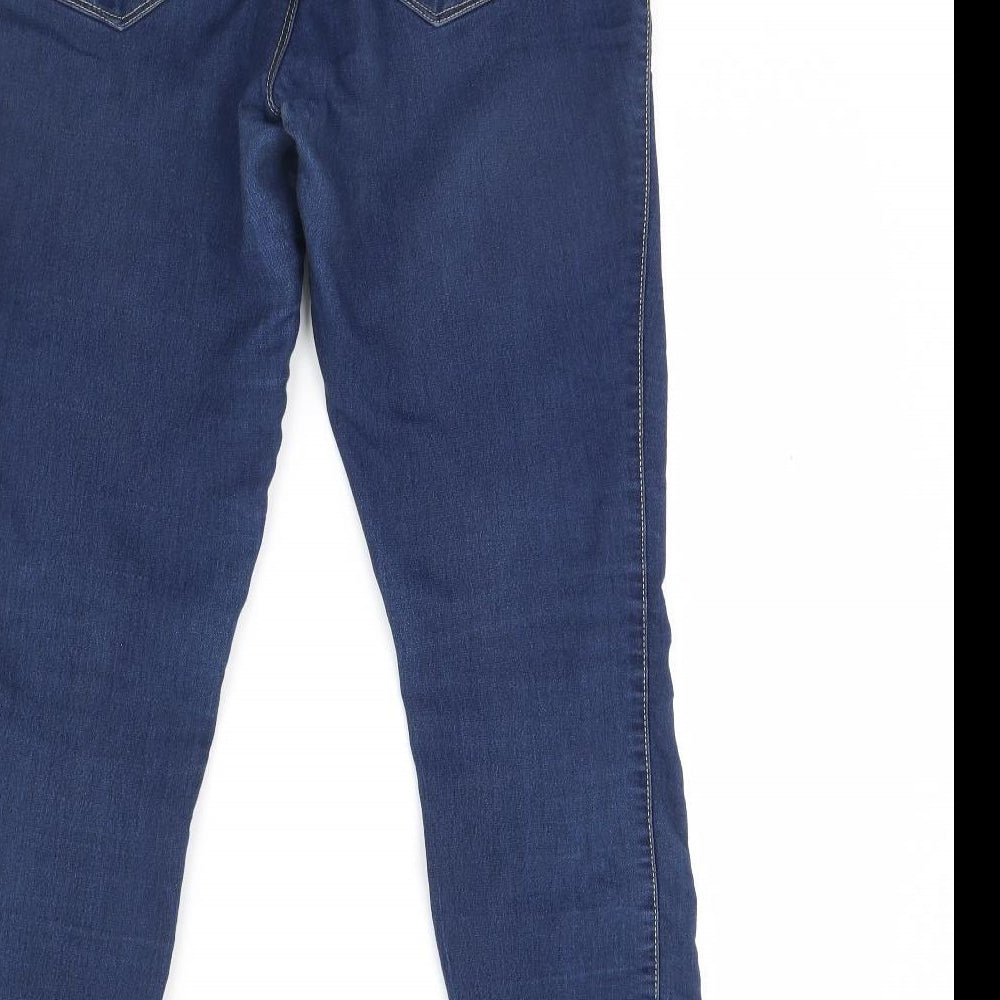 Denim & Co. Womens Blue  Denim Skinny Jeans Size 12 L30 in