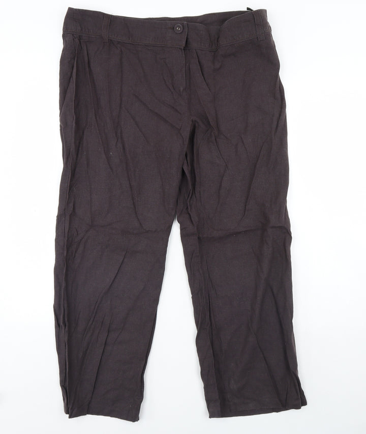 Preworn Womens Brown   Trousers  Size 42 L28 in