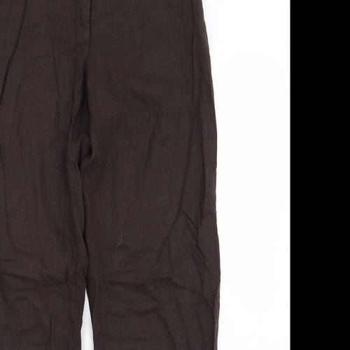 Fransa Womens Brown   Trousers  Size 8 L31 in