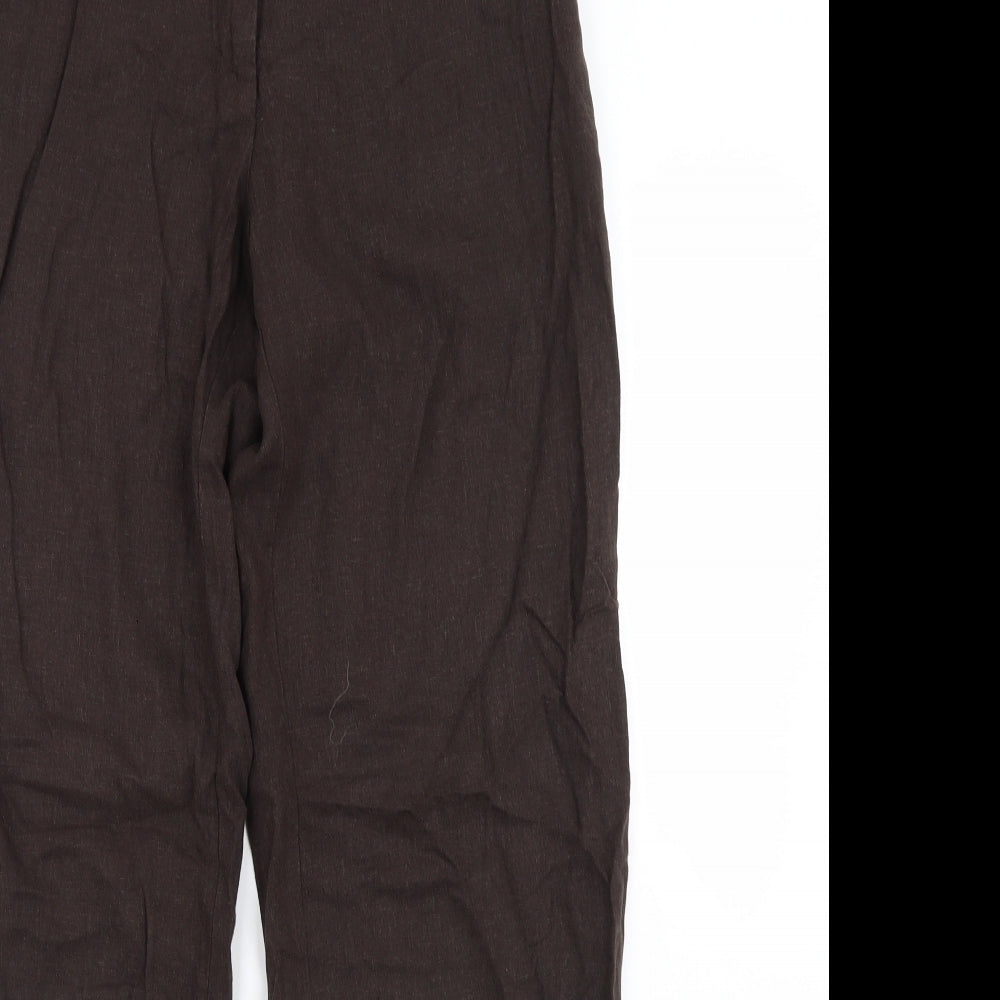 Fransa Womens Brown   Trousers  Size 8 L31 in