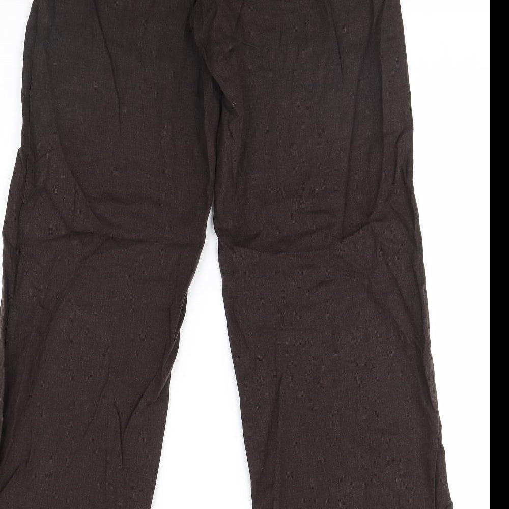 Fransa Womens Brown   Trousers  Size 8 L31 in