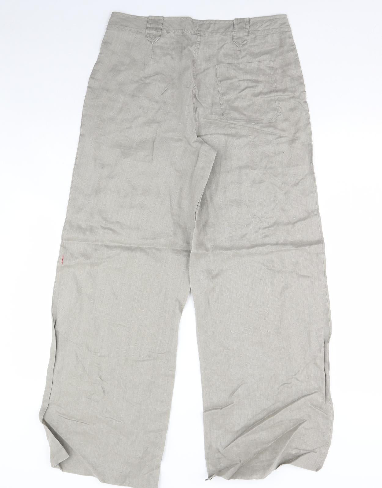 Dunnes Stores Womens Beige   Trousers  Size 12 L30 in