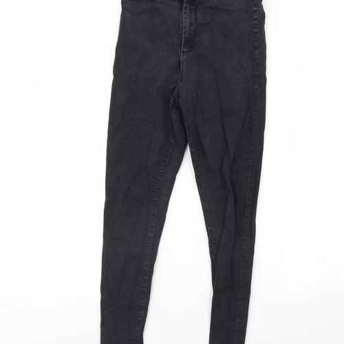 Denim & Co. Womens Black  Denim Skinny Jeans Size 14 L28 in