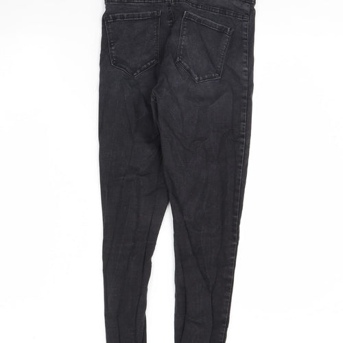 Denim & Co. Womens Black  Denim Skinny Jeans Size 14 L28 in