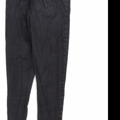 Denim & Co. Womens Black  Denim Skinny Jeans Size 14 L28 in