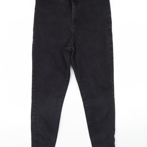 Denim & Co. Womens Black  Denim Skinny Jeans Size 14 L26 in
