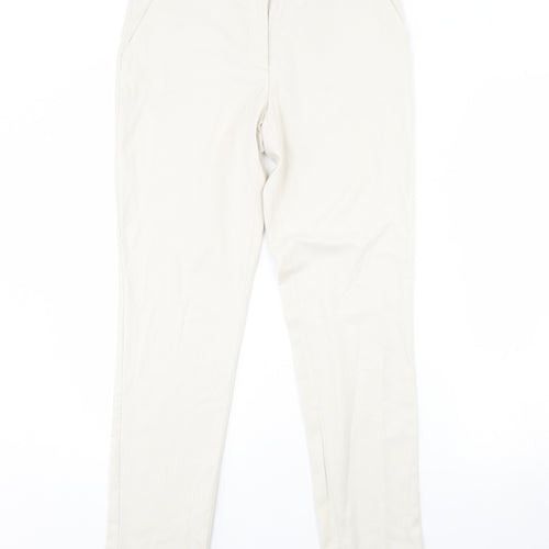 H&M Womens Ivory   Trousers  Size 6 L30 in