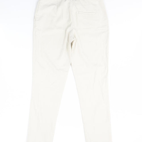 H&M Womens Ivory   Trousers  Size 6 L30 in