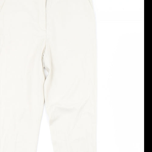 H&M Womens Ivory   Trousers  Size 6 L30 in