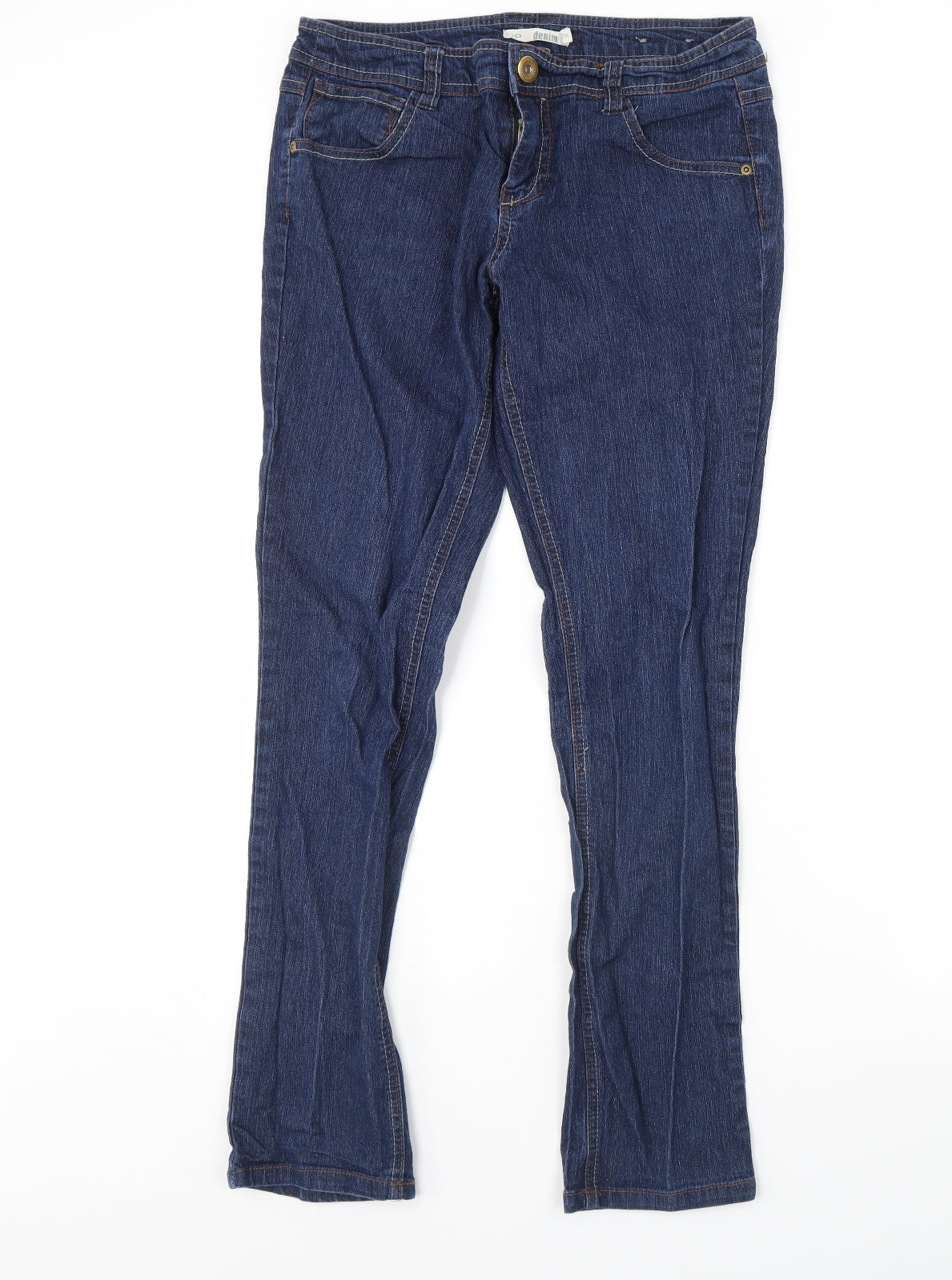 DP Denim Womens Blue  Denim Skinny Jeans Size 12 L30 in