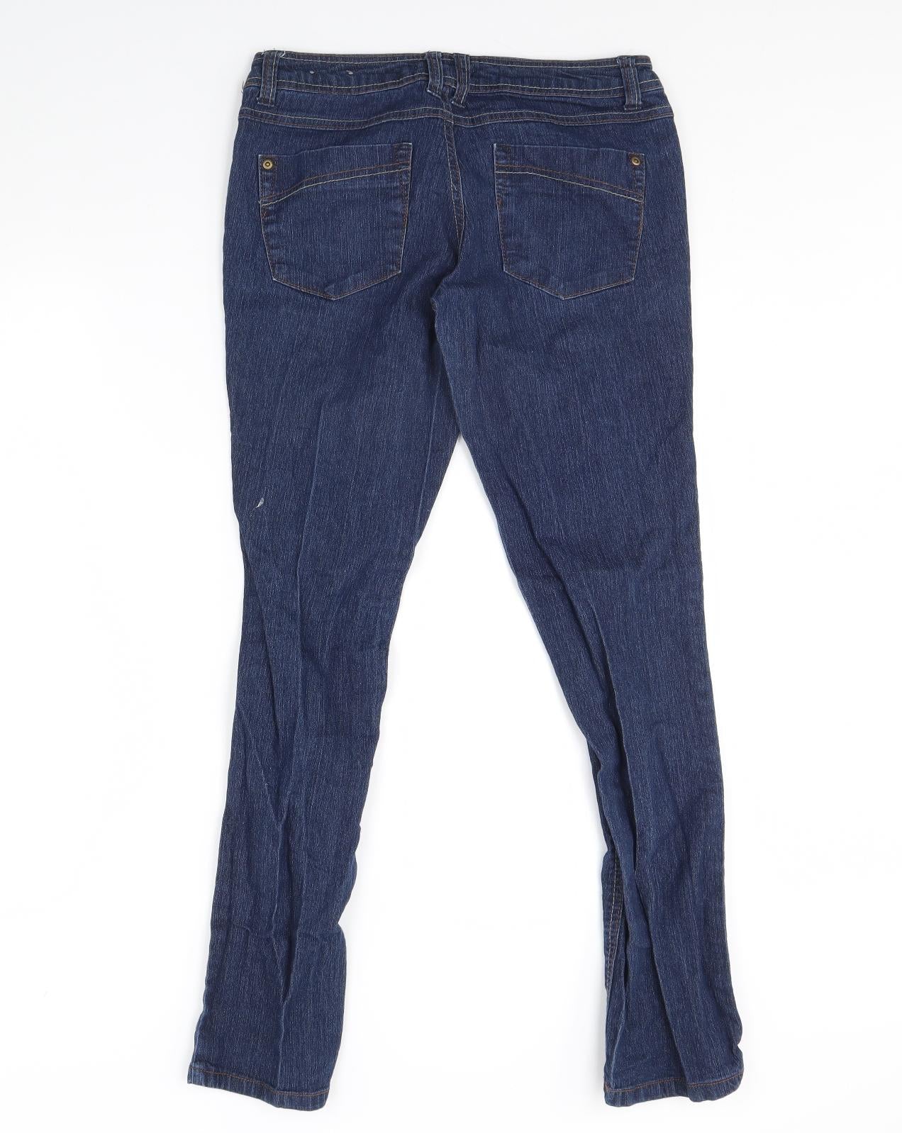 DP Denim Womens Blue  Denim Skinny Jeans Size 12 L30 in