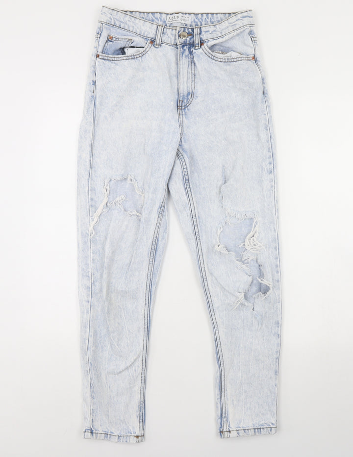 Denim & Co. Womens Blue Denim Skinny Jeans Size 8 L28 in