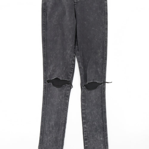 915 Girls Black  Denim Skinny Jeans Size 14 Years