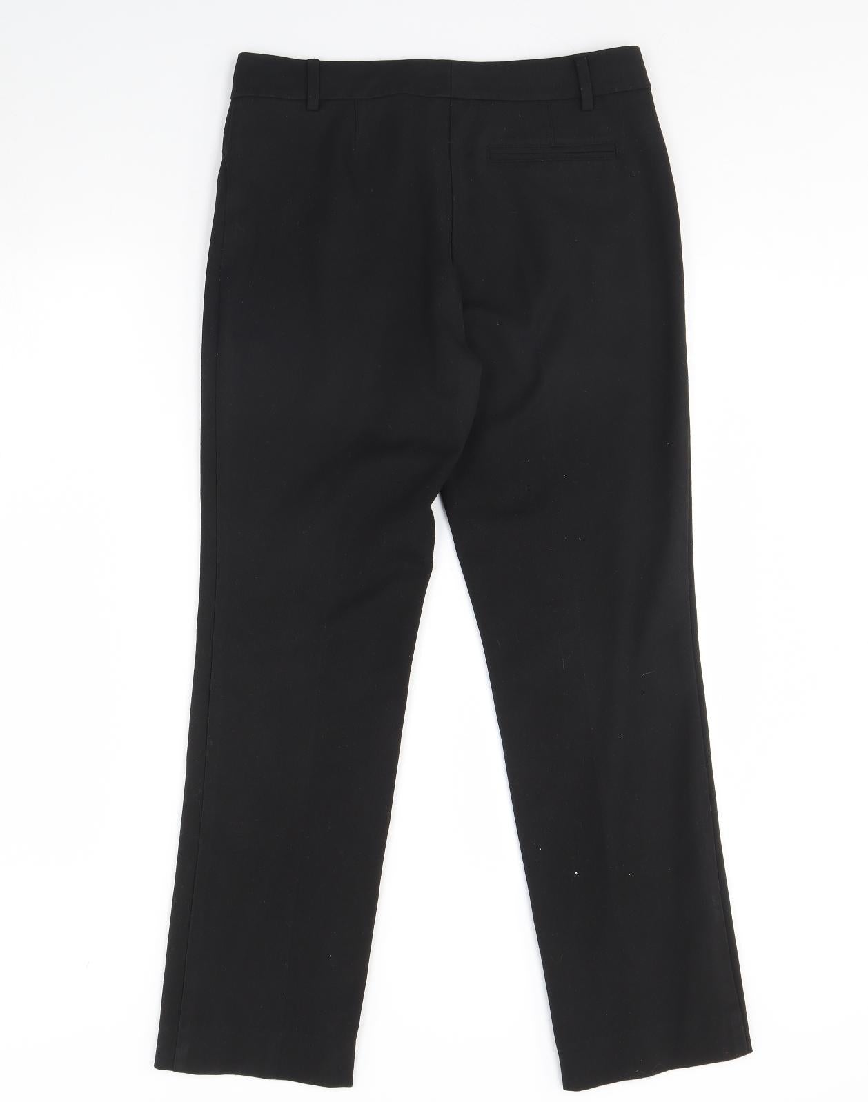 M&S Womens Black   Dress Pants Trousers Size 10 L30 in