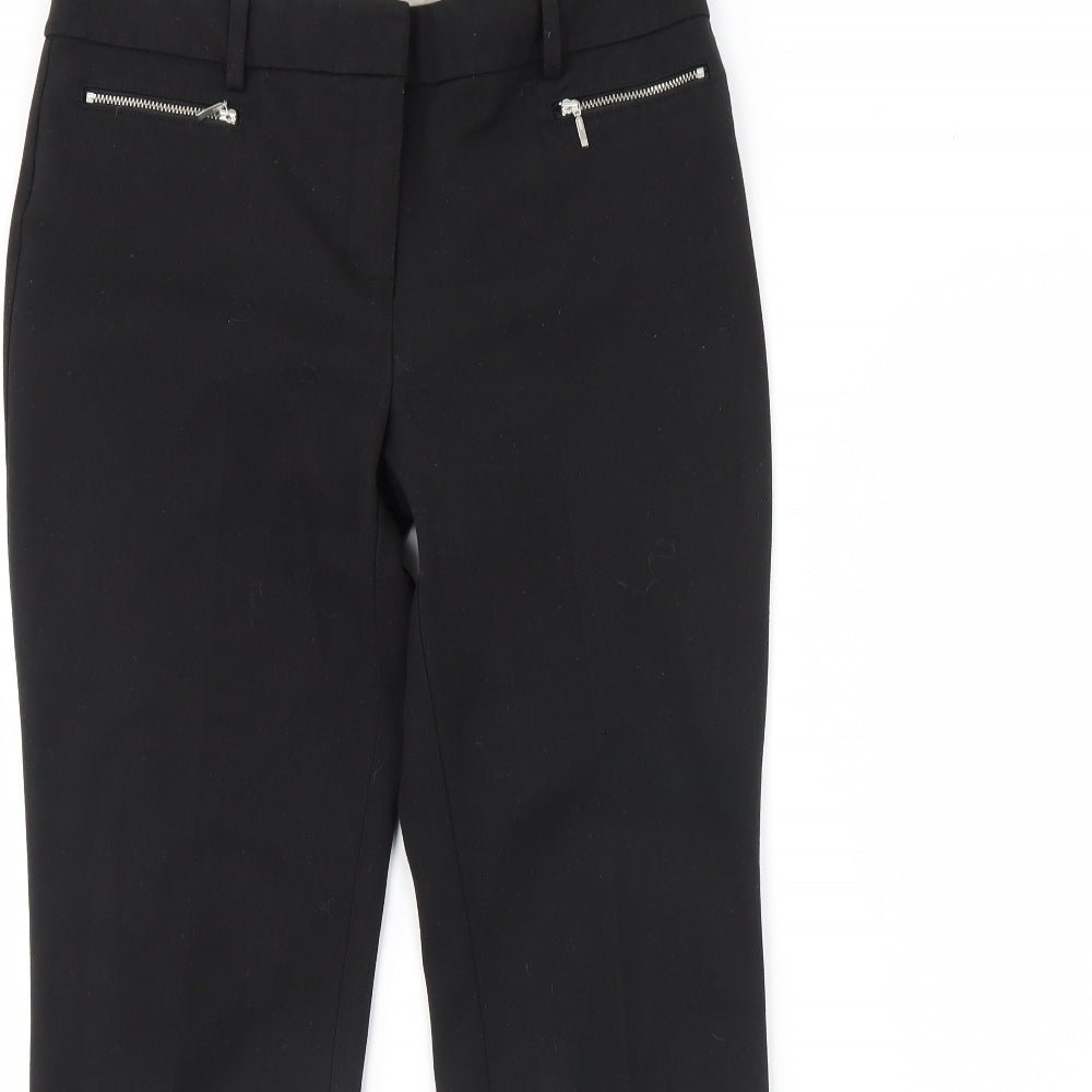 M&S Womens Black   Dress Pants Trousers Size 10 L30 in