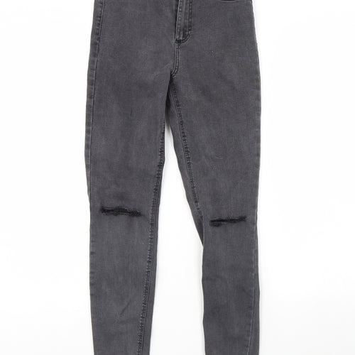 Zara Womens Grey  Denim Skinny Jeans Size 8 L29 in