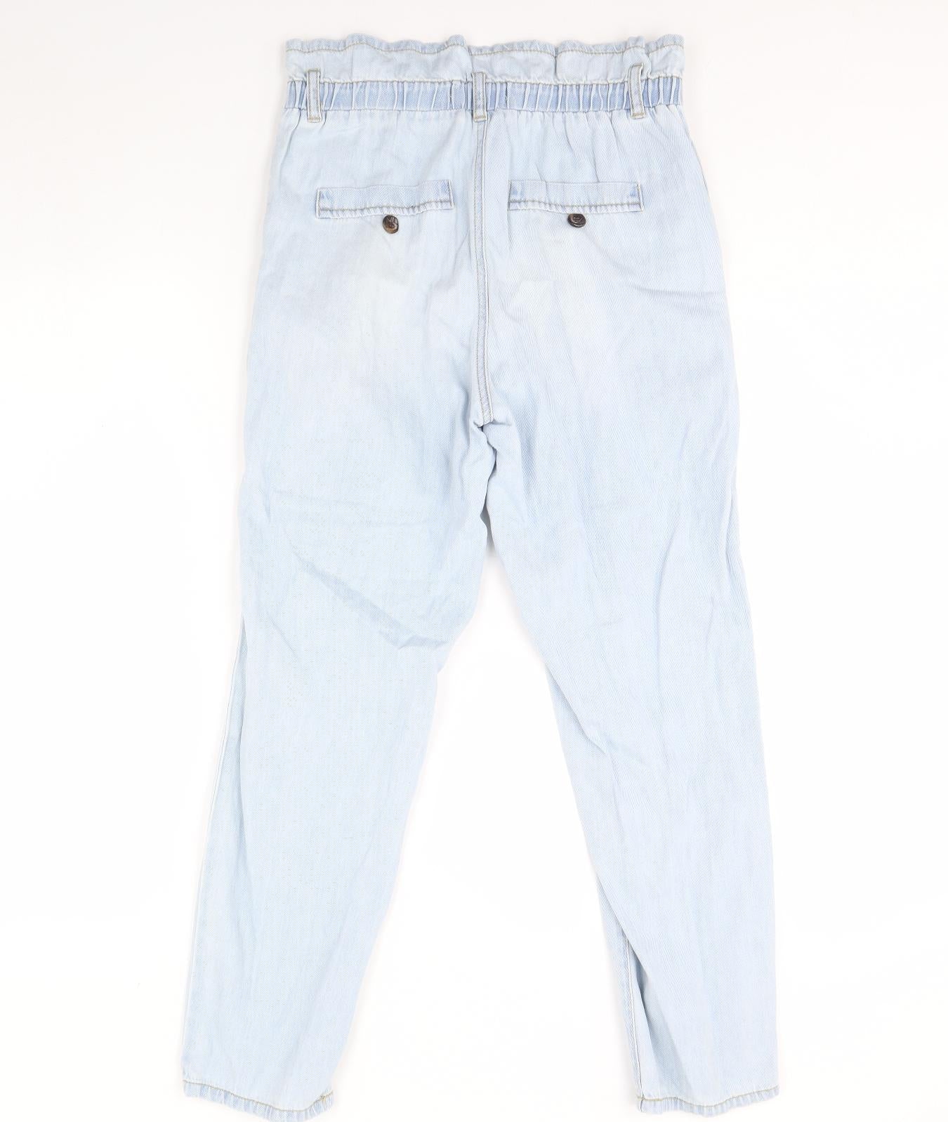 Denim & Co. Womens Blue  Denim Straight Jeans Size 10 L30 in