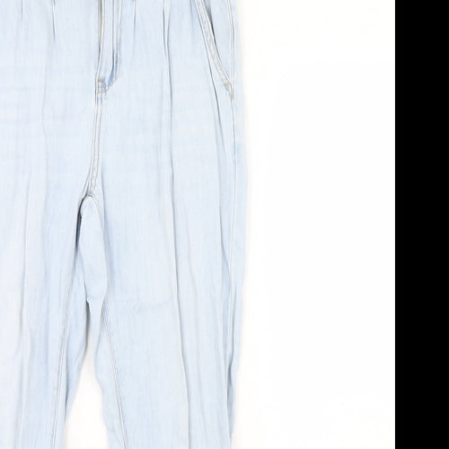 Denim & Co. Womens Blue  Denim Straight Jeans Size 10 L30 in