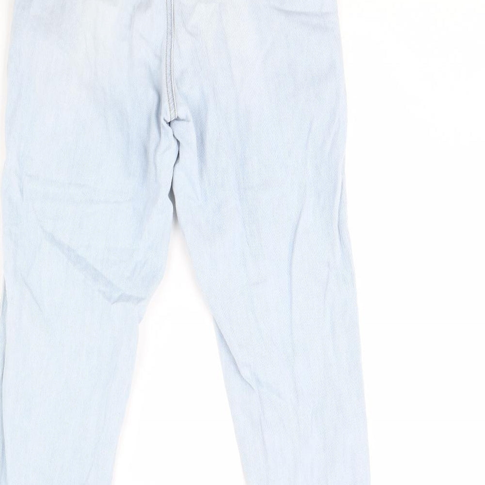Denim & Co. Womens Blue  Denim Straight Jeans Size 10 L30 in