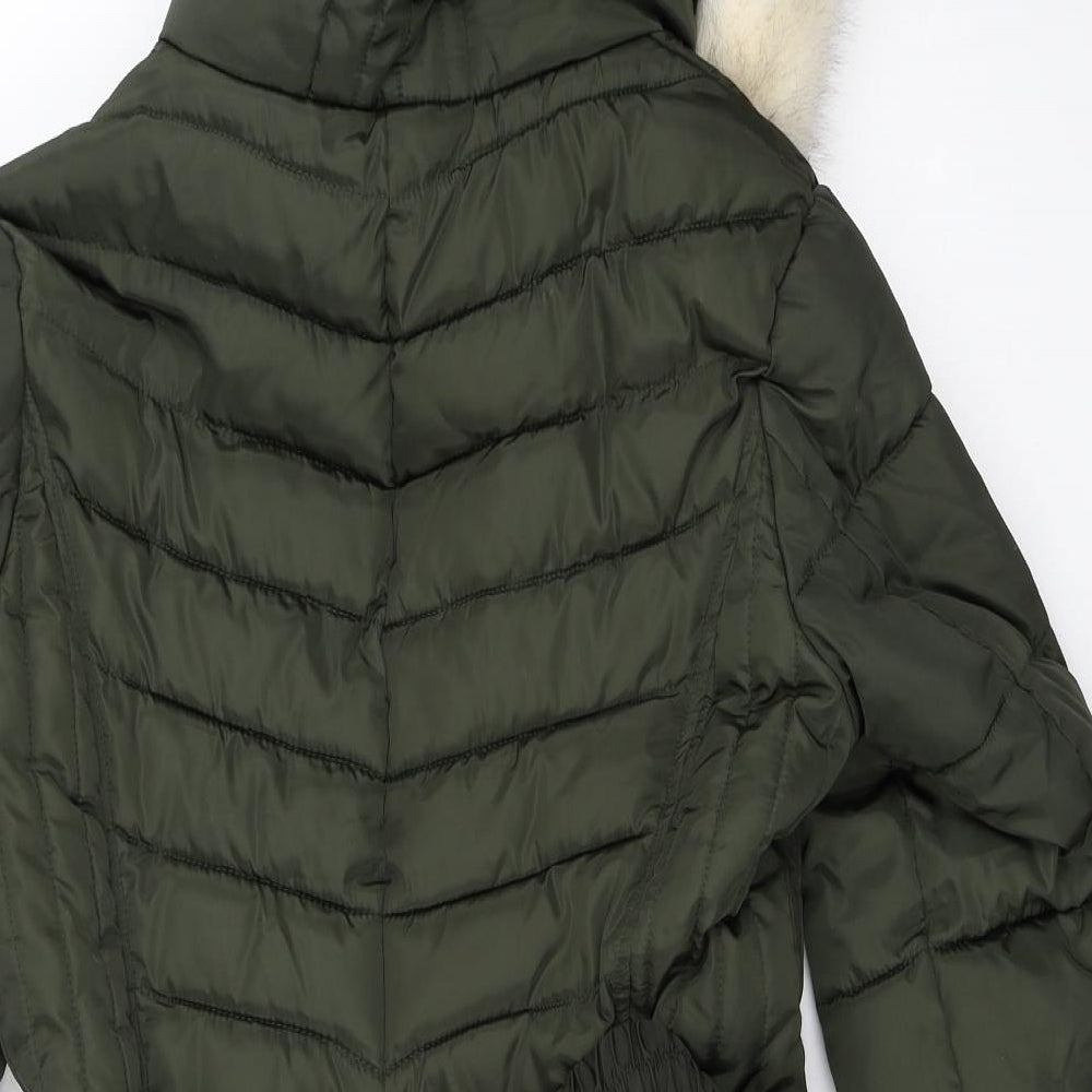 Dorothy Perkins Womens Green   Puffer Jacket Coat Size 12