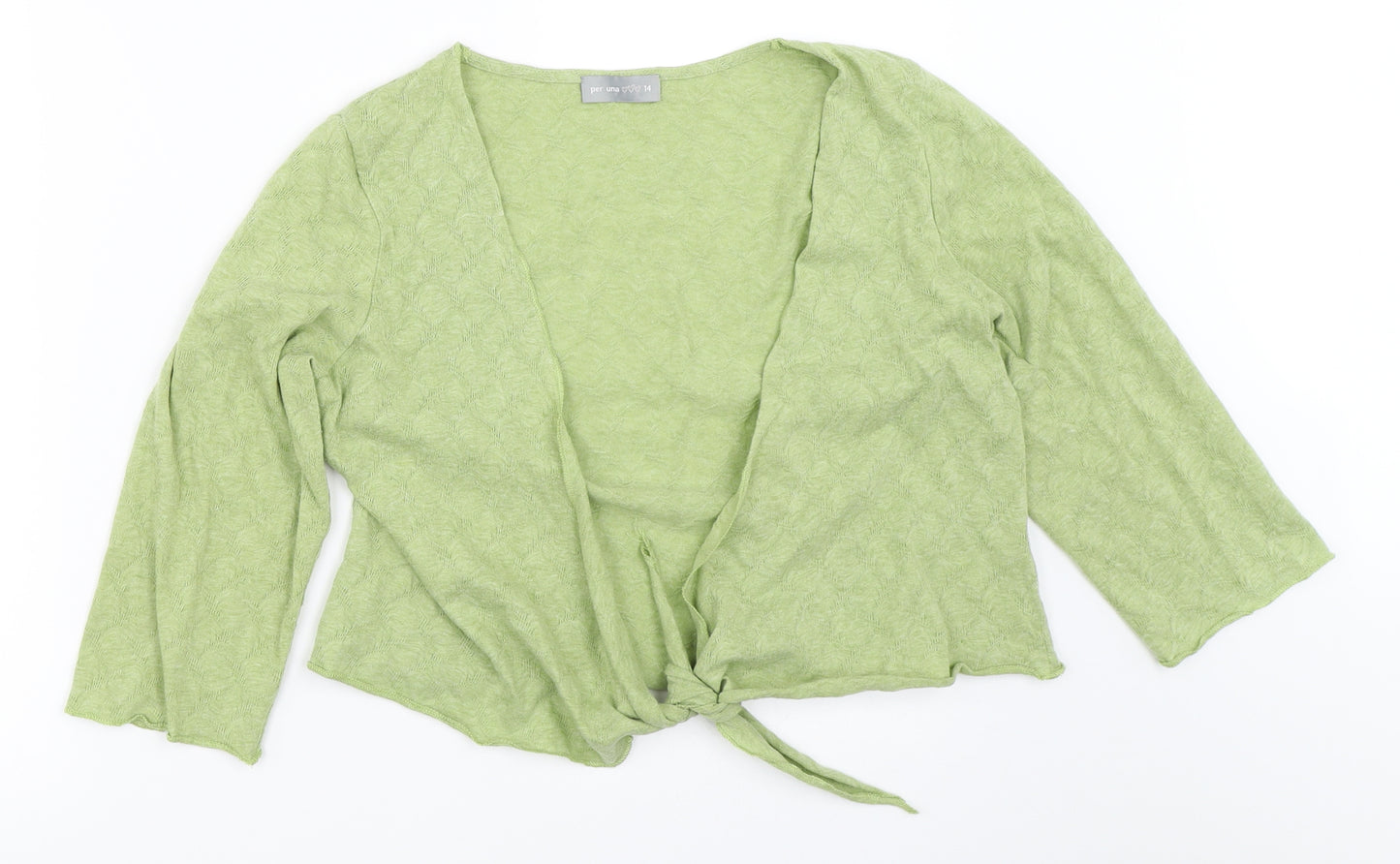 Per Una Womens Green   Cardigan Jumper Size 14