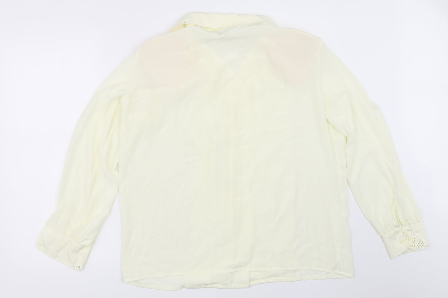 Preworn Womens Ivory   Basic Button-Up Size 14