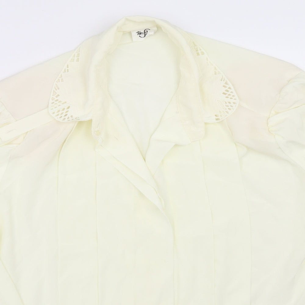 Preworn Womens Ivory   Basic Button-Up Size 14