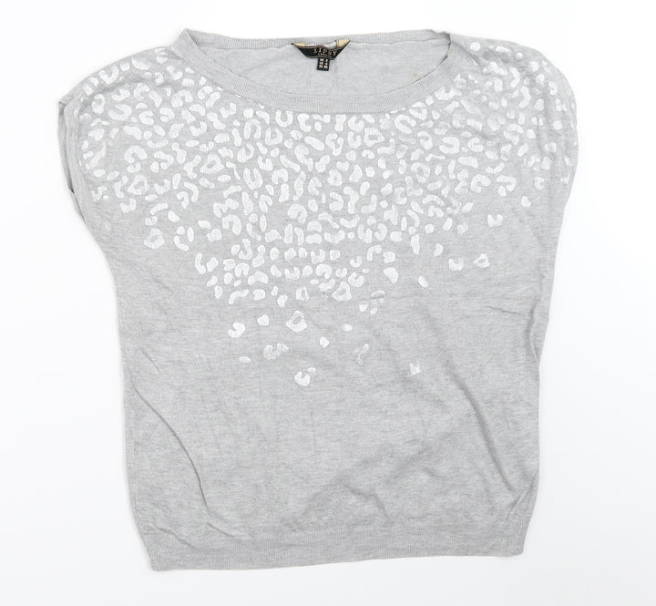 Lipsy Womens Grey   Pullover Jumper Size 8