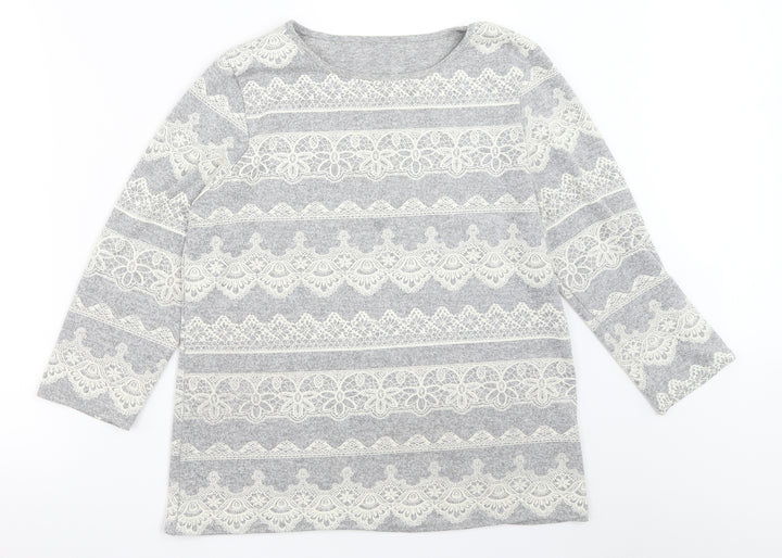 Preworn Womens Grey Pullover Jumper Size 14