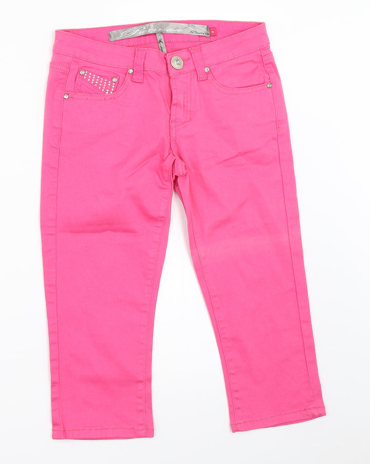 Parisian Womens Pink Cut-Off Shorts Size 8