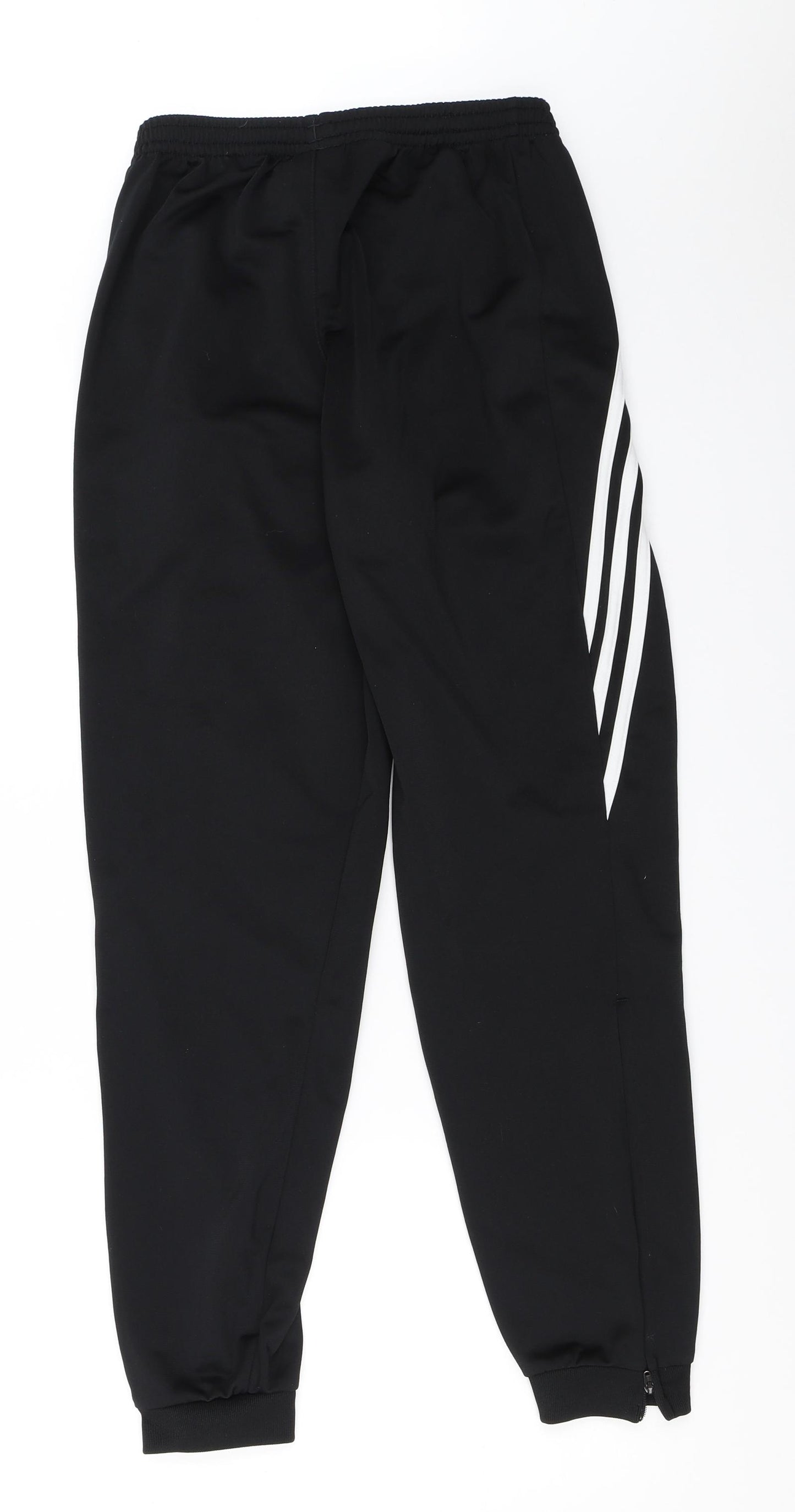 adidas Boys Black   Jogger Trousers Size 14 Years