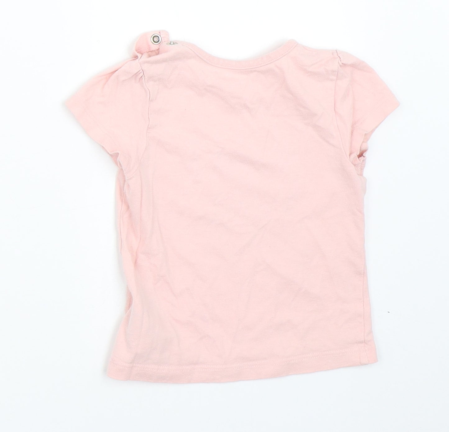 Mothercare Girls Pink   Basic T-Shirt Size 9-12 Months
