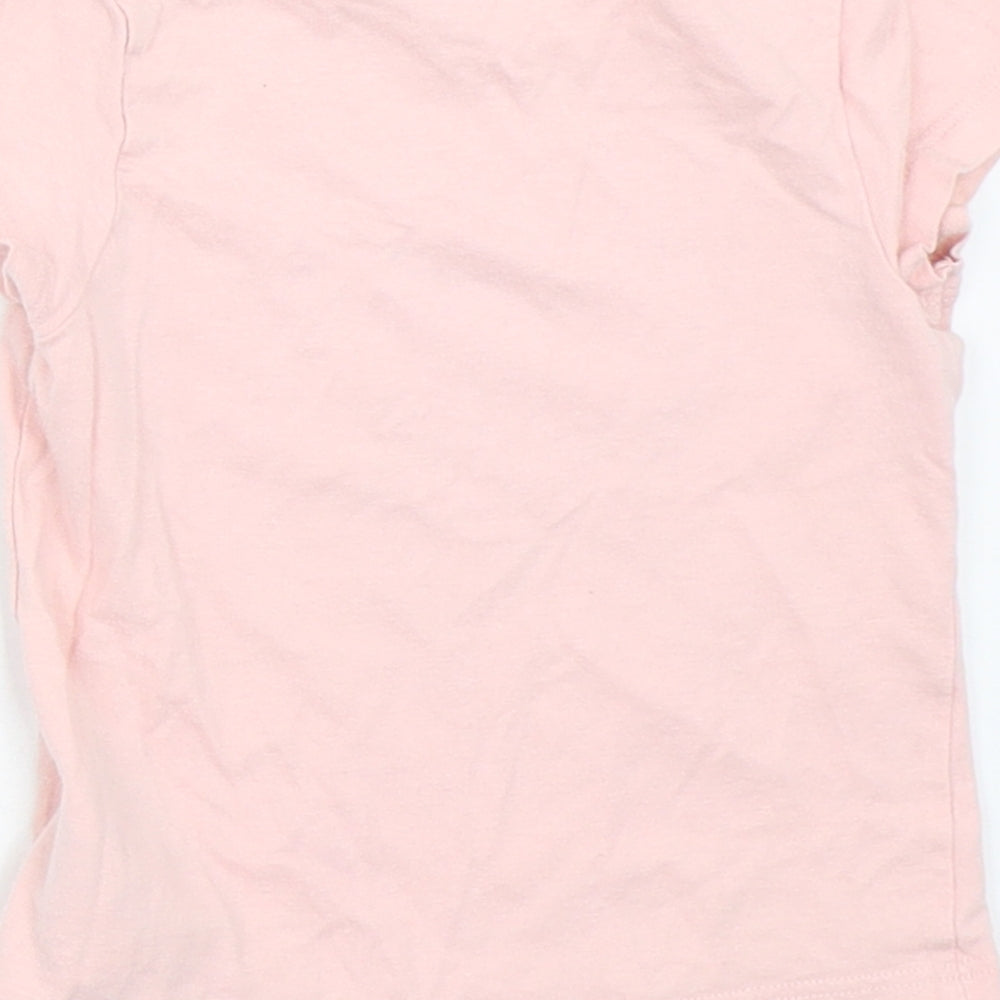 Mothercare Girls Pink   Basic T-Shirt Size 9-12 Months