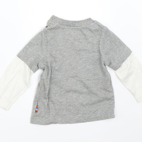 Mothercare Boys Grey   Basic T-Shirt Size 6-9 Months