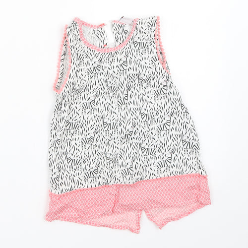 Mini Club Girls White   Basic Blouse Size 3-4 Years