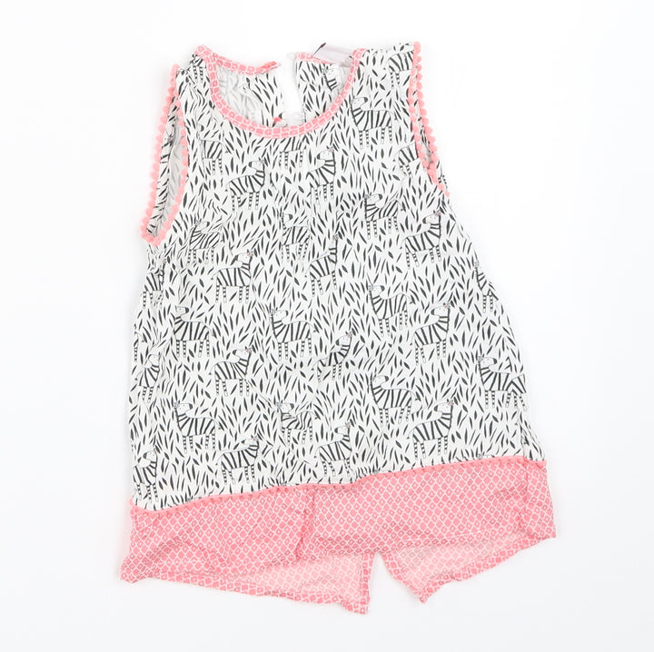 Mini Club Girls White Basic Blouse Size 3-4 Years