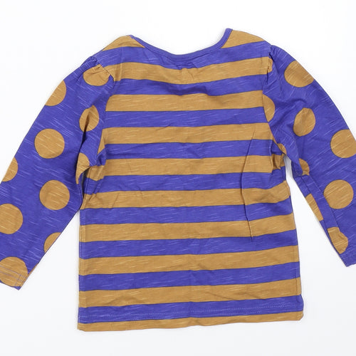 George Girls Blue Striped  Basic T-Shirt Size 18-24 Months