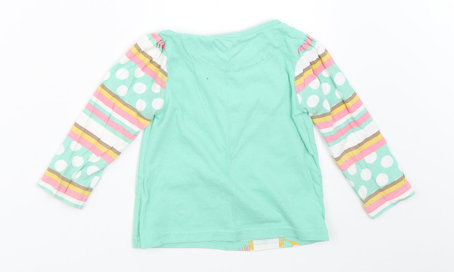 George Girls Green   Basic T-Shirt Size 18-24 Months
