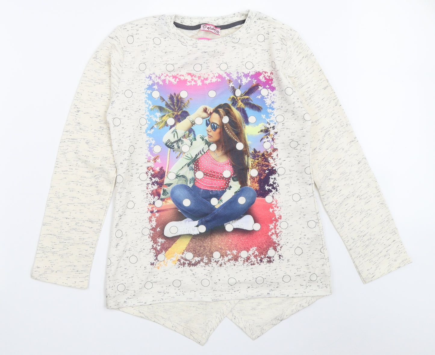 Viollen Girls Beige   Basic T-Shirt Size 16 Years