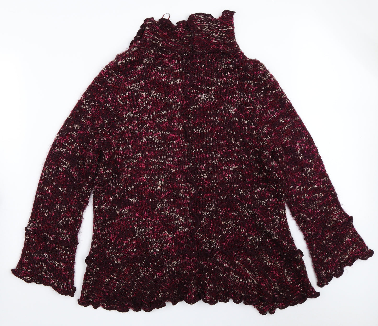 M&Co Womens Purple   Cardigan Jumper Size 22