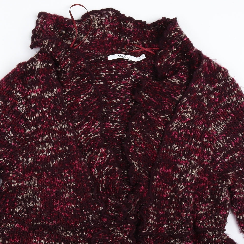 M&Co Womens Purple   Cardigan Jumper Size 22