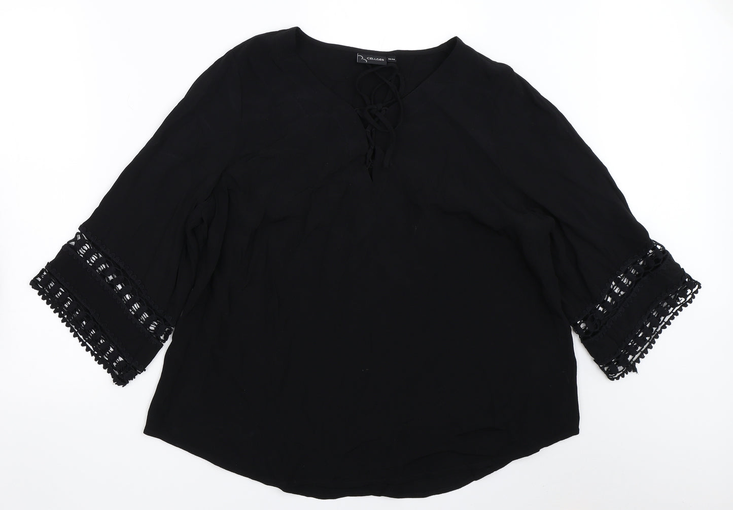 Celloes Womens Black   Basic Blouse Size 42
