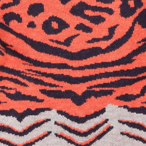 NEXT Womens Orange Animal Print  Pullover Jumper Size S