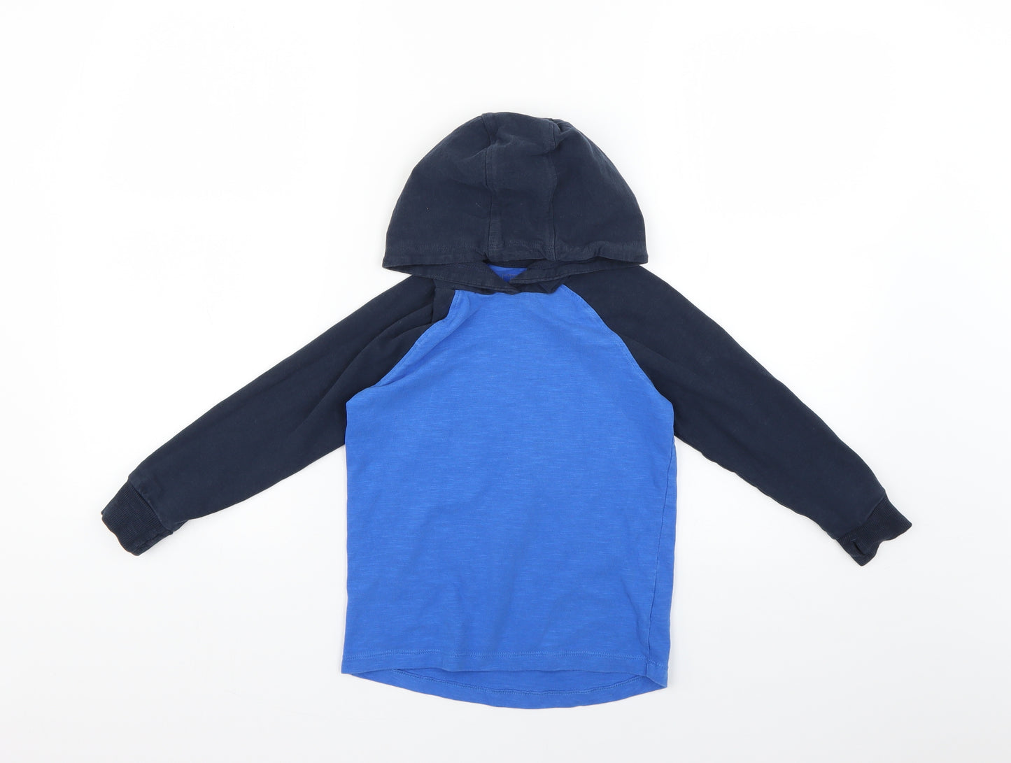 NEXT Boys Blue Colourblock   Hoodie Size 6 Years
