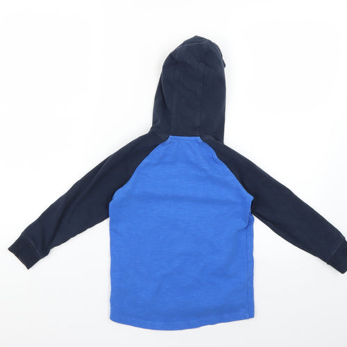 NEXT Boys Blue Colourblock   Hoodie Size 6 Years