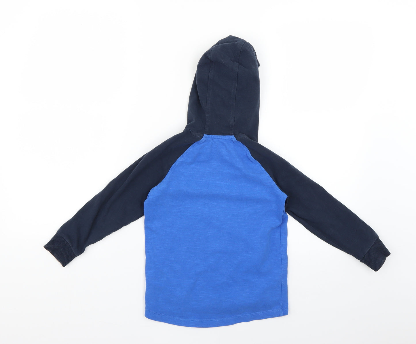 NEXT Boys Blue Colourblock   Hoodie Size 6 Years