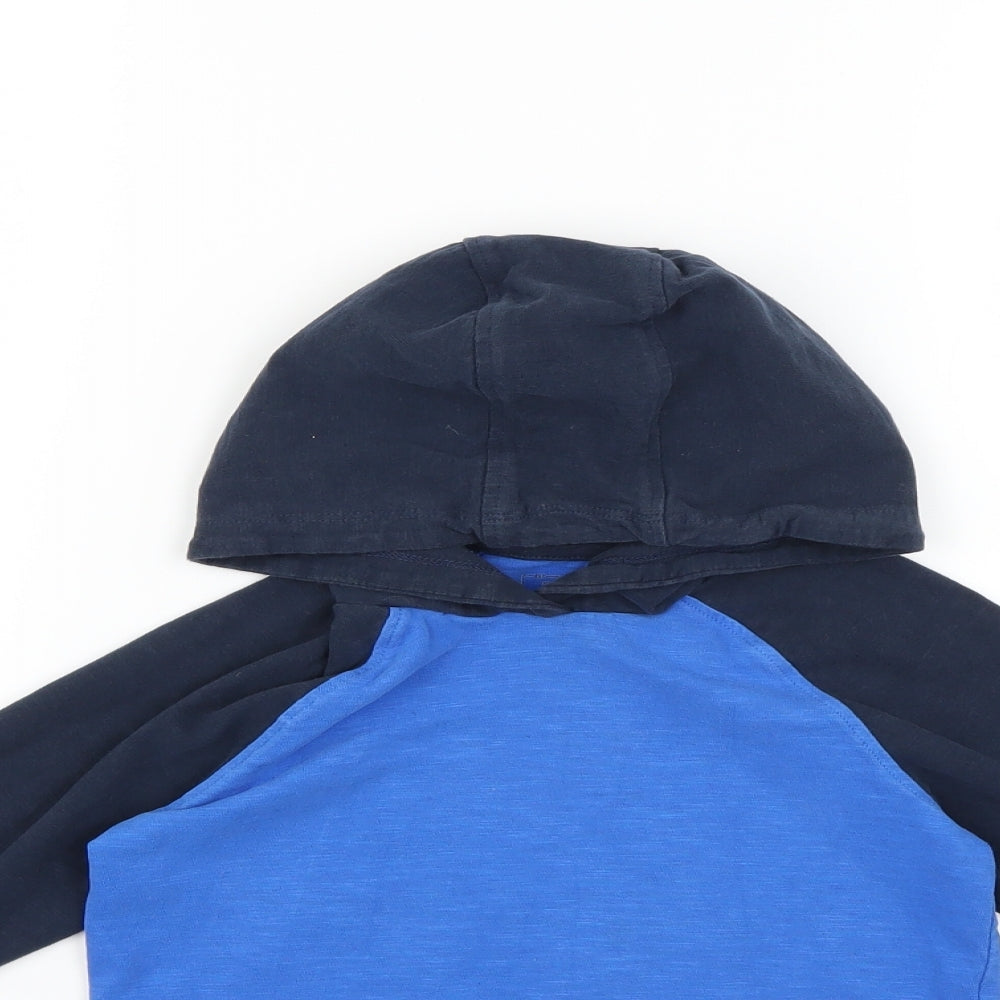 NEXT Boys Blue Colourblock   Hoodie Size 6 Years
