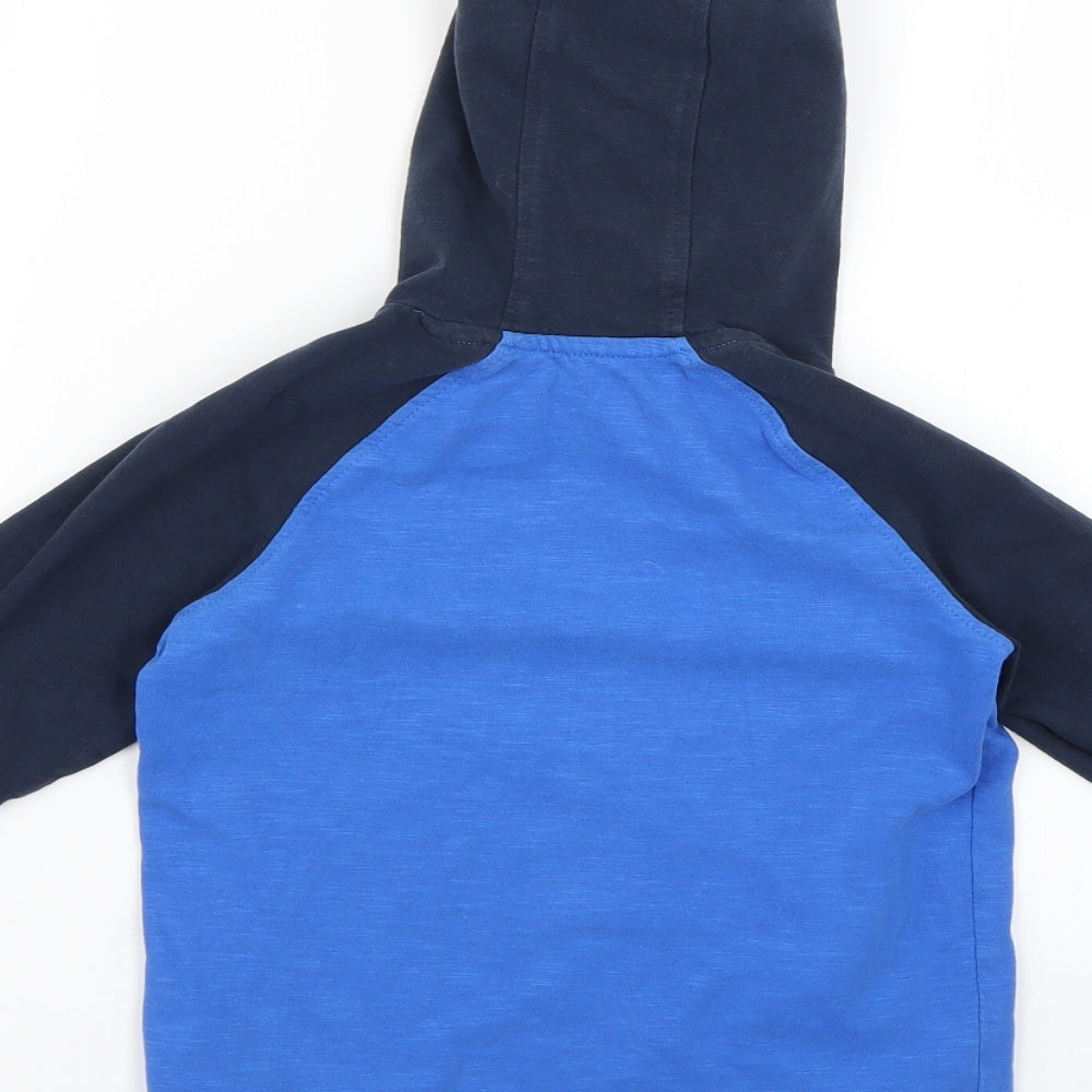 NEXT Boys Blue Colourblock   Hoodie Size 6 Years