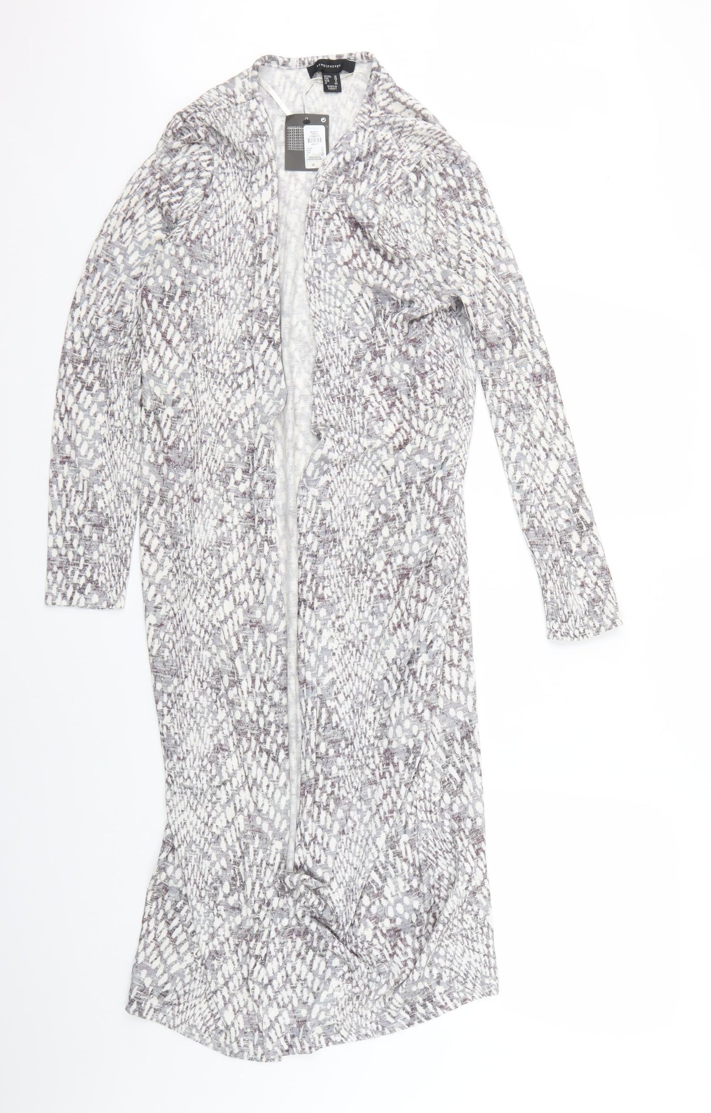 Atmosphere Womens Grey Animal Print  Cape Jumper Size 10
